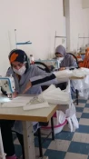 تولید ماسک در کارگاههای دوخت آموزشکده فنی و حرفه ای دختران خوی 2