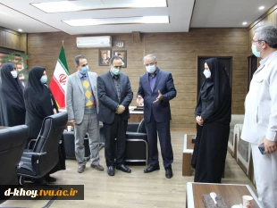 بازدید ریاست محترم دانشگاه فنی و حرفه ای استان آذربایجان غربی جناب آقای دکتر یوسفی از آموزشکده فنی و حرفه ای دختران خوی 2