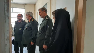 بازدید سرزده فرمانده سپاه پاسداران شهرستان از روند بازسازی آموزشکده دختران خوی 2